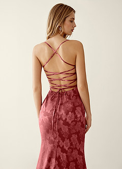 Serapheagn Vintage Rose Embossed Clipped Jacquard Prom Dress image6