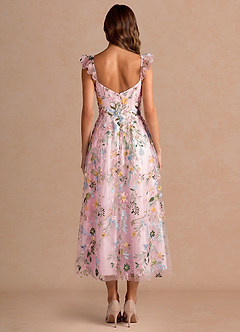 Denisse Candy Pink Midi Dress image2