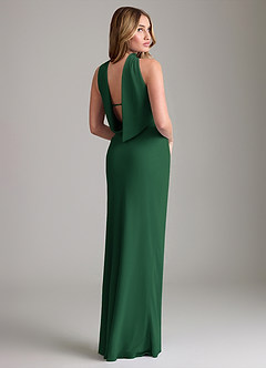 Azazie Lusinda Suknie dla druhen Syrena Zza ramienia Szyfon Do ziemi Sukienka image6