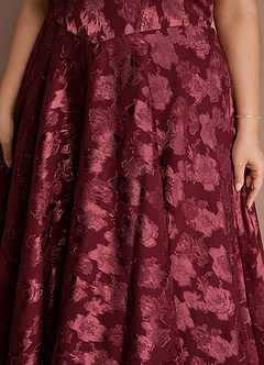 Isabeau Wine Midi Dress image12