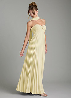 Azazie Tempest Abiti da Damigella Abito Convertibile Impero in Chiffon Corsetto Sorbetto Al Limone image7