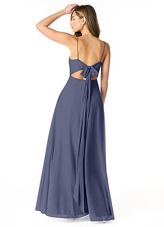 Azazie Rae Bridesmaid Dresses Stormy A-Line Bow Mesh Dress image2