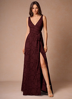 Audren Wine Maxi Dress image4