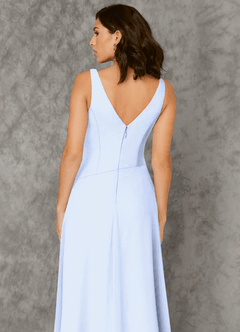 Azazie Kori Kleider zum Anprobieren zu Hause A-Linie Plissee Chiffon Kleid Matcha image5