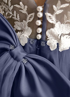 Azazie Mixie Flower Girl Dresses Stormy Ball-Gown Lace Dress image8