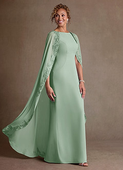 Azazie Artemisia Klänningar till brudens mor Klä Tubklänning i Chiffong Spets Agave image2