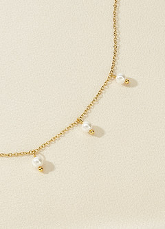 front Floating Pearl Necklace