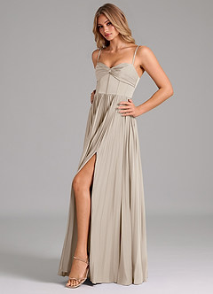 Azazie Tyla Bridesmaid Dresses Frost A-Line Sweetheart Neckline Stretch Satin Dress image6