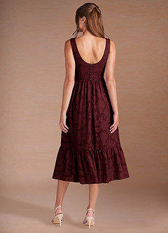 Juliette Wine Midi Dress image8