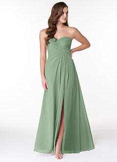 Azazie Arabella Allure At-home Try On Dresses Desert Rose A-Line Sweetheart Neckline Chiffon Convertible Dress image1