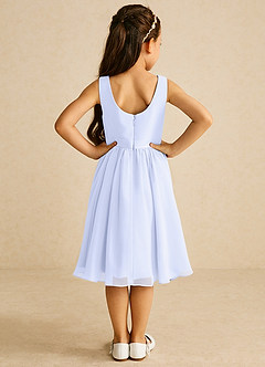 Azazie Ari Flower Girl Dresses Lavender A-Line Sleeveless Chiffon Dress image6