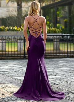 Josyhine Grain De Raisin Robe de bal sirène en satin stretch image2