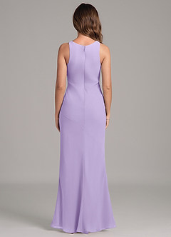 Azazie Allettie Bridesmaid Dresses Lilac Mermaid Chiffon Dress image2