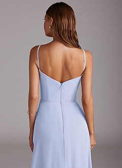 Azazie Marley Bridesmaid Dresses Lavender A-Line Off the Shoulder Chiffon Convertible Dress image11