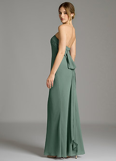 Azazie Ailanie Jurken voor bruidsmeisjes Jurk van Chiffon met Zeemeermin Strapless Zeemos image2