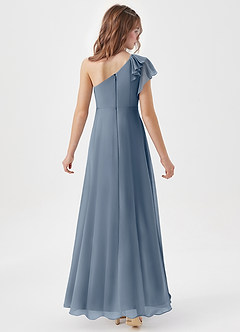 Azazie Arabella Junior Twilight A-Line Ruched Chiffon Dress image6