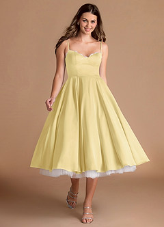 Heiress Lemon Sorbet Midi Dress image2