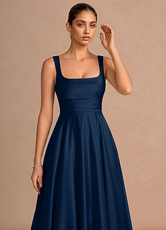 Azaria Navy Midi Dress image5