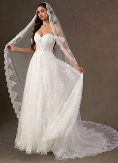 front Lace Mantilla Juliette Cathedral Veil