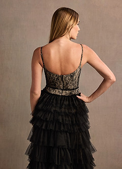 Leia Black Ruffle Maxi Dress image10