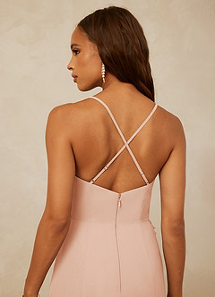 Christian Siriano Bridal for Azazie 1006 Bridesmaid Dresses English Rose Mermaid Ruched Chiffon Dress image7