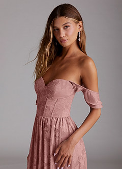 Candice Light Pink Corset Maxi Dress image5