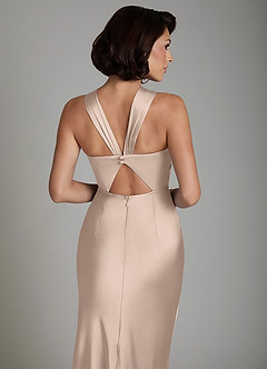 Azazie Zaria Bridesmaid Dresses English Rose Mermaid Sweetheart Neckline Stretch Satin Dress image4