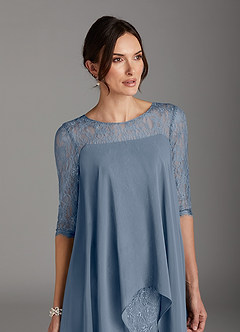 Azazie Flo Mother of the Bride Dresses Twilight A-Line Lace Chiffon Dress image2