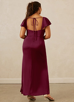 Christian Siriano Bridal for Azazie 1005 Bridesmaid Dresses Mulberry Sheath Sweetheart Neckline Stretch Satin Dress image15