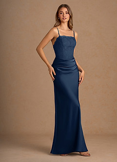 Elodie Dusty Sage Lace Satin Mermaid Prom Dress image4