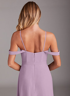 Azazie Aaron Bridesmaid Dresses Wisteria A-Line Off the Shoulder Chiffon Convertible Dress image9