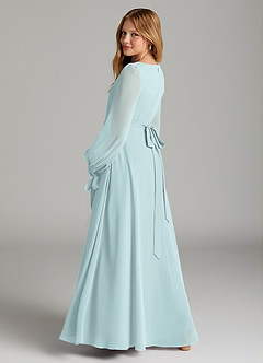 Azazie Leonia Junior Mist A-Line with Pockets Chiffon Dress image2