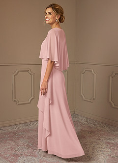 Azazie Bowie 신부의 어머니 드레스 A라인 쉬폰 플로어 길이 드레스 image3