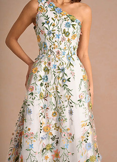 Maribela Alb Rochie midi image7