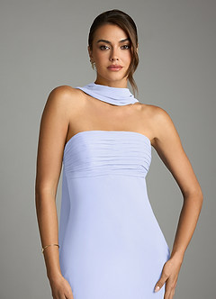 Azazie Saylor Jurken voor bruidsmeisjes Jurk van Chiffon met Zeemeermin Strapless Lavendel image6