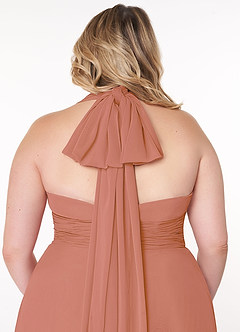 Azazie Fifi Bridesmaid Dresses MAI TAI A-Line Strapless Chiffon Convertible Dress image14