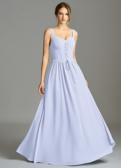 Azazie Porscha Suknie dla druhen Linia A Dekolt w kształcie serca Szyfon Do ziemi Sukienka image5