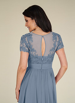 Azazie Annette Mother of the Bride Dresses Twilight A-Line Lace Chiffon Dress image6