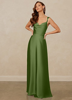 Christian Siriano Bridal for Azazie 1001 Bridesmaid Dresses Juniper A-Line Sweetheart Neckline Stretch Satin Dress image3