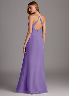 Azazie Manila Bridesmaid Dresses Tahiti Sheath V-Neck Chiffon Dress image2
