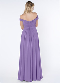 Azazie Audrianna Robes de demoiselle d'honneur Robe Trapèze Convertible en Mousseline de soie Schulterfrei gerafft Tahiti image3