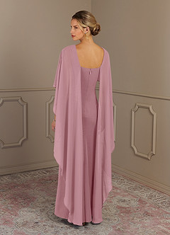 Azazie Dion Mother of the Bride Dresses Vintage Mauve Sheath Scoop Stretch Crepe Dress image2