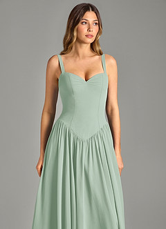 Azazie Evadina Suknie dla druhen Linia A Gorset Szyfon Do ziemi Sukienka image6