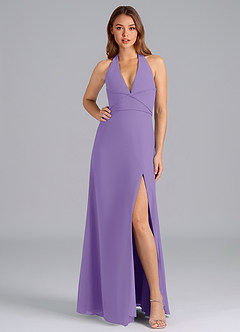 Azazie Odie Bridesmaid Dresses Tahiti A-Line Chiffon Dress image3