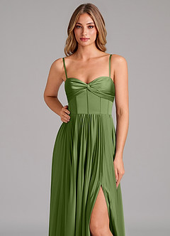 Azazie Akiko Bridesmaid Dresses Juniper A-Line Sweetheart Neckline Stretch Satin Dress image8