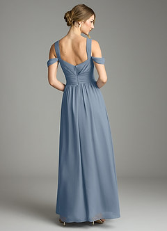 Azazie Lianne Bridesmaid Dresses Twilight A-Line Off the Shoulder Chiffon Dress image7