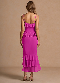 Robe Longue Rose Vif Anouk image2