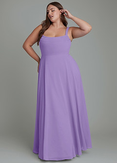 Azazie Shaude Bridesmaid Dresses Tahiti A-Line Pleated Chiffon Dress image8