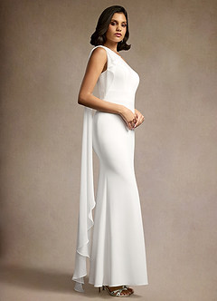 Jasmine White One Shoulder Gown image1