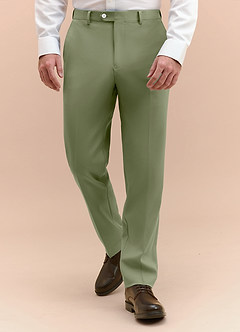 front James Pistachio Structured Stretch Dress Pants